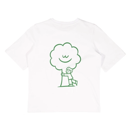 T-shirt damski Treehugger –  Julia Kamińska x Obiektor x FAVNA - biały